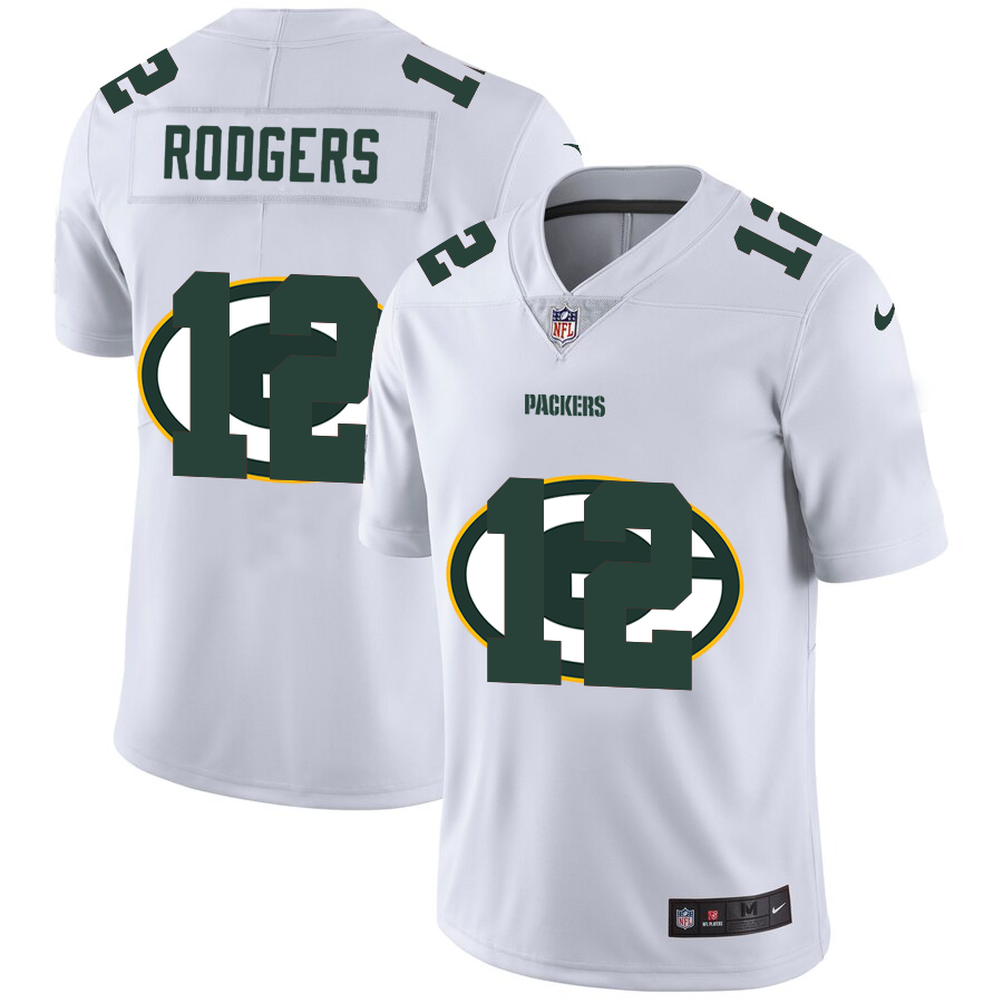 2020 New Men Green Bay Packers #12 Rodgers White  Limited NFL Nike jerseys->green bay packers->NFL Jersey